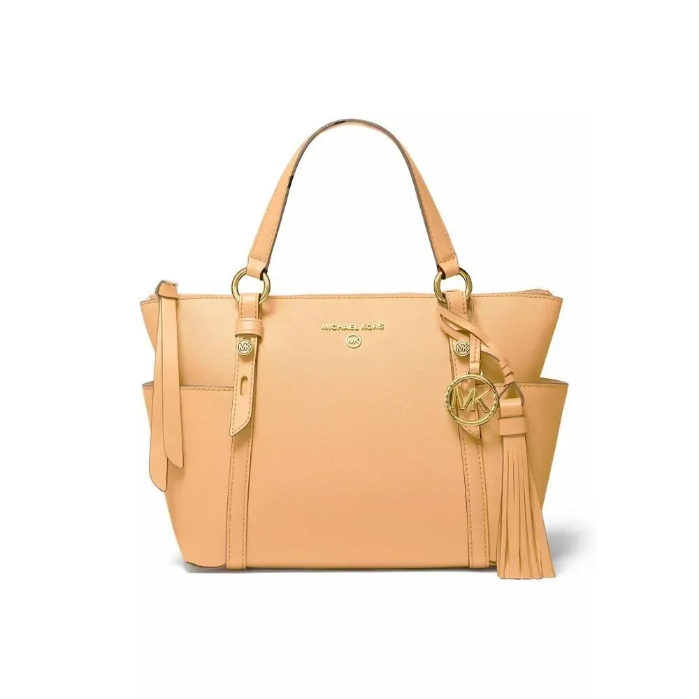 New! MICHAEL KORS Sullivan Convertible Small Leather Tote Crossbody Bag Handbag